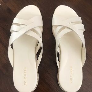 Cole Haan Sandal: Ivory Leather